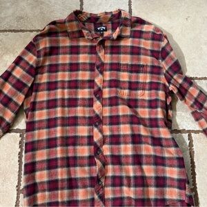 Billabong Flannel, Size XL, only worn a few times